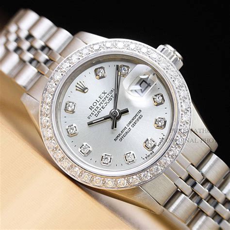 rolex women silver|female Rolex oyster perpetual datejust.